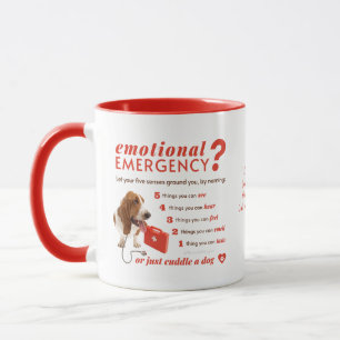 Personalized Emotional First Aid - Bassett Dog Mug