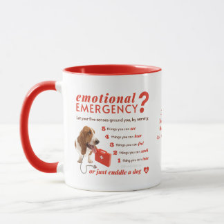 Personalized Emotional First Aid - Bassett Dog Mug