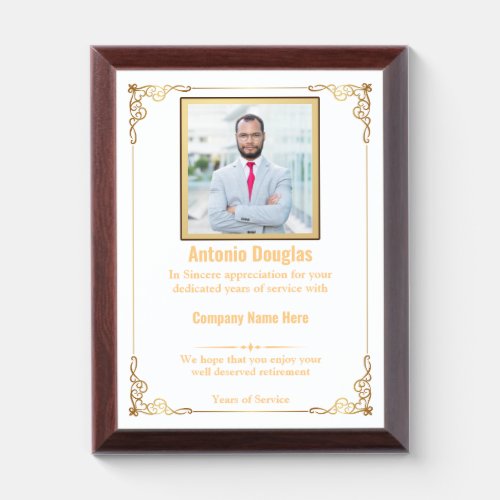 Personalized Employee Appreciation & custom photo