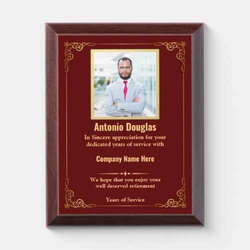 Personalized Employee Appreciation & custom photo