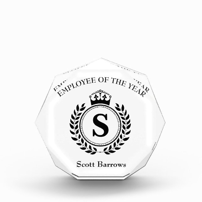 Personalized Employee  Customizable Awards (Front)
