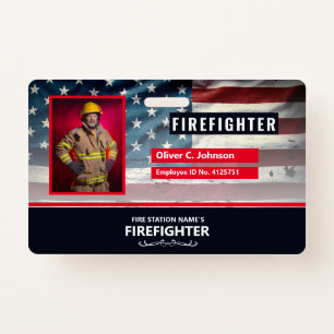 Personalized Employee ID Card - Photo, Barcode, Badge