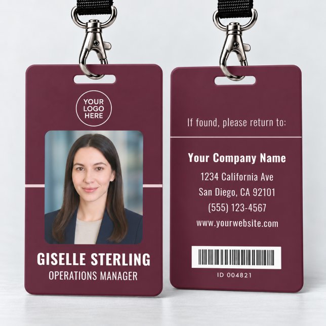 Personalized Employee Identification Bar Code Badge (Creator Uploaded)