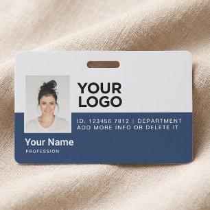 Personalized Employee Modern Photo ID Security Badge