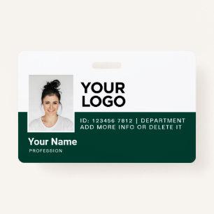 Personalized Employee Modern Photo ID Security Badge