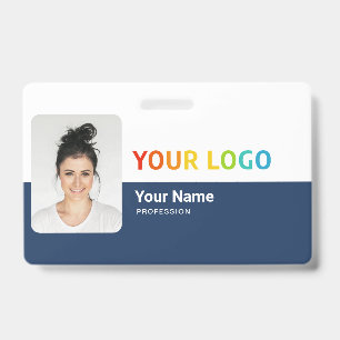Personalized Employee Modern Photo ID Security Badge