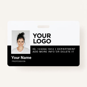 Personalized Employee Modern Photo ID Security Badge
