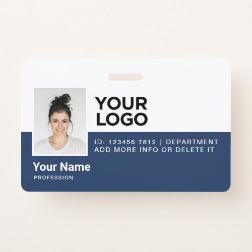 Personalized Employee Modern Photo ID Security Badge