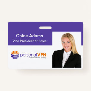 Personalized Employee Photo ID Badge