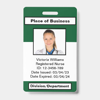 Personalized Employee Photo ID Badge