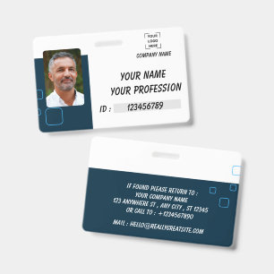 Personalized Employee Photo ID Badge