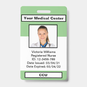 Personalized Employee Photo ID Badge