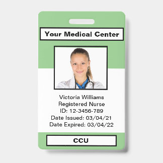 Personalized Employee Photo ID Badge