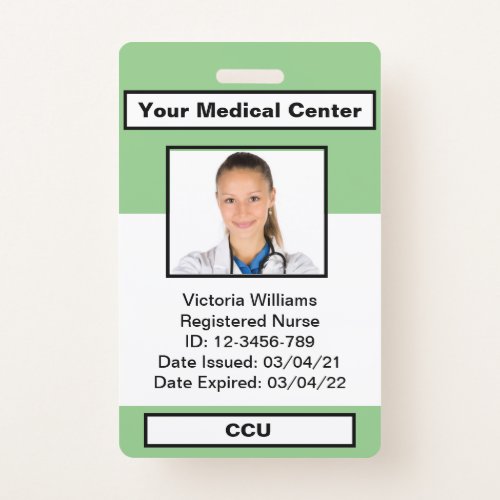 Personalized Employee Photo ID Badge
