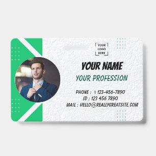 Personalized Employee Photo ID Badge