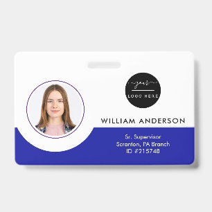 Personalized Employee Photo ID Company Security Ba Badge