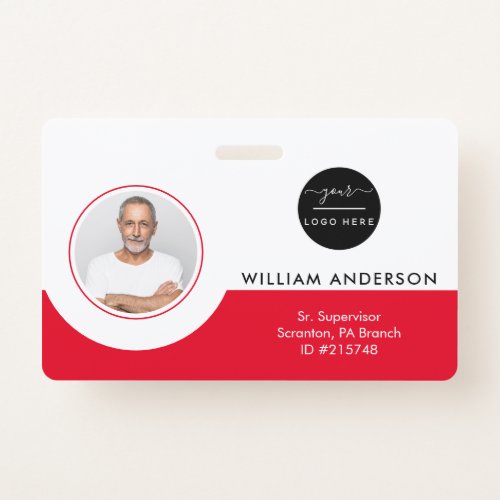 Personalized Employee Photo ID Company Security Ba Badge