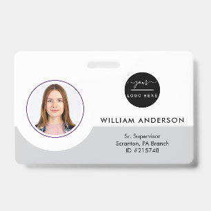 Personalized Employee Photo ID Company Security Ba Badge