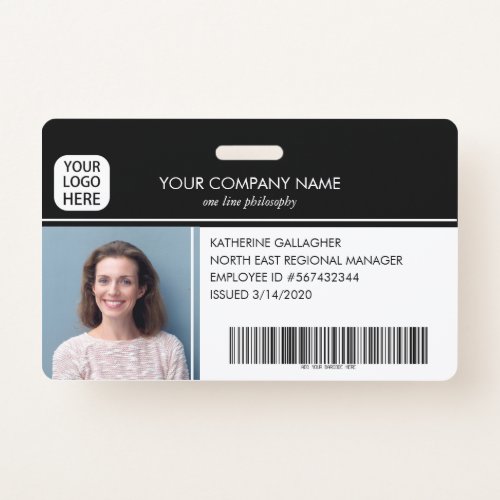 Personalized Employee Photo ID Company Security Badge