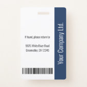 Personalized Employee Photo ID Company Security Badge | Zazzle