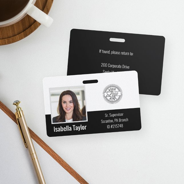 Personalized Employee Photo ID Company Security Badge (Creator Uploaded)
