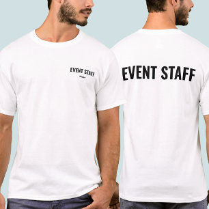 Personalized Employee Uniform Event Staff T-Shirt