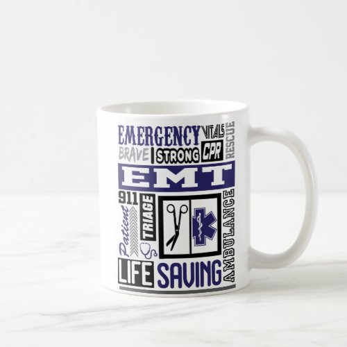 Personalized EmtEms SymbolS Words Coffee Mug