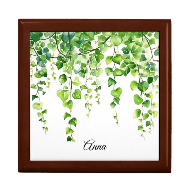 Personalized Enchanted Ivy Jewelry Keepsake Box (Front)