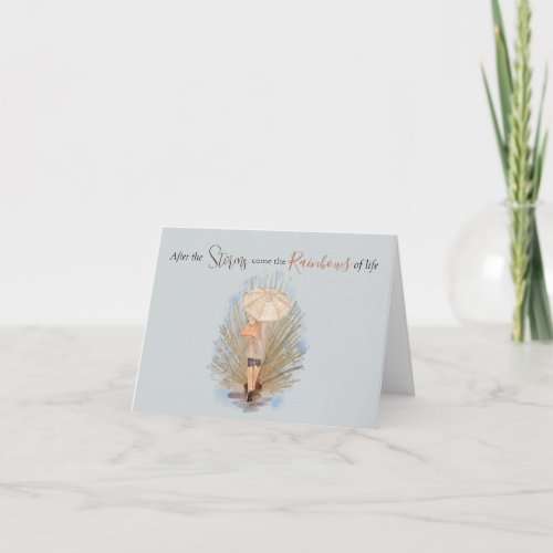 Personalized Encouraging After the Storms Note Card