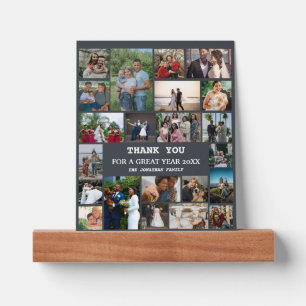 Personalized End Of Year Family 22 Photo Collage Picture Ledge