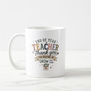 Personalized End of Year Teacher Thank You Gift Coffee Mug