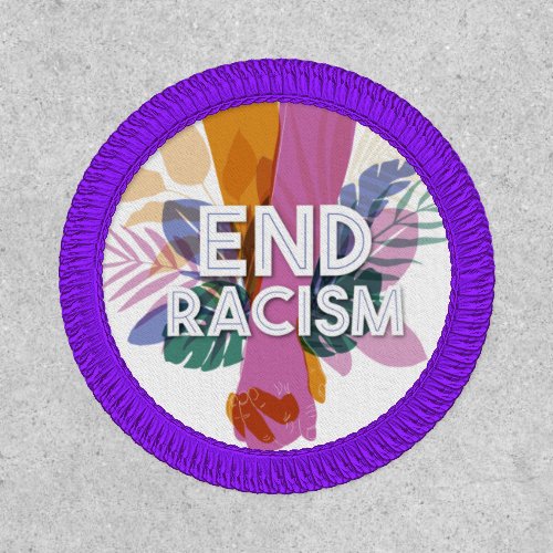 Personalized End Racism BLM Holding Hands Patch