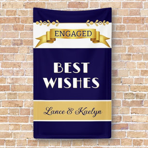 Personalized! Engagement Best Wishes Banner