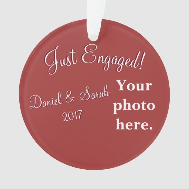 Personalized Engagement Ornament (Front)