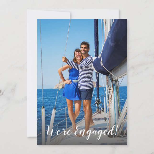 Personalized ENGAGEMENT PARTY Invites | Add PHOTO (Back)