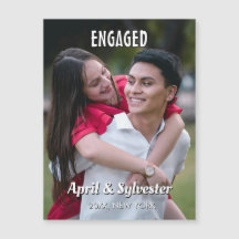 Personalized Engagement Photo Magnetic Card