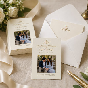 Personalized Engagement Prayer Card with photo