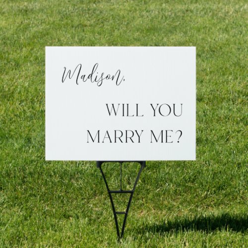 Personalized Engagement Yard Sign