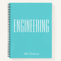 Personalized Engineering Graph Paper Simple Aqua
