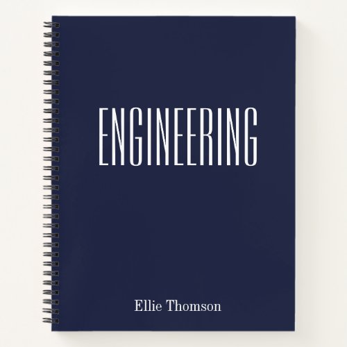Personalized Engineering Graph Paper Simple Design Notebook