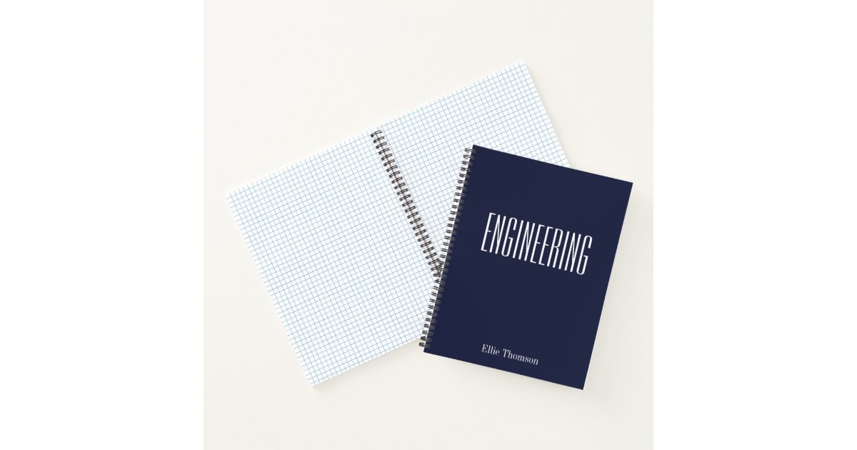 personalized engineering graph paper simple design engineering graph paper notebook