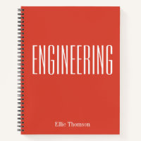 Personalized Engineering Graph Paper Simple Red
