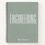 Personalized Engineering Graph Paper Simple Sage Notebook