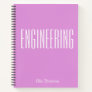Personalized Engineering Graph Paper Simple Violet Notebook