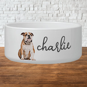 English bulldog food bowl hotsell