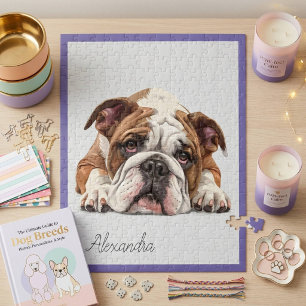 Personalized English Bulldog Jigsaw Puzzle