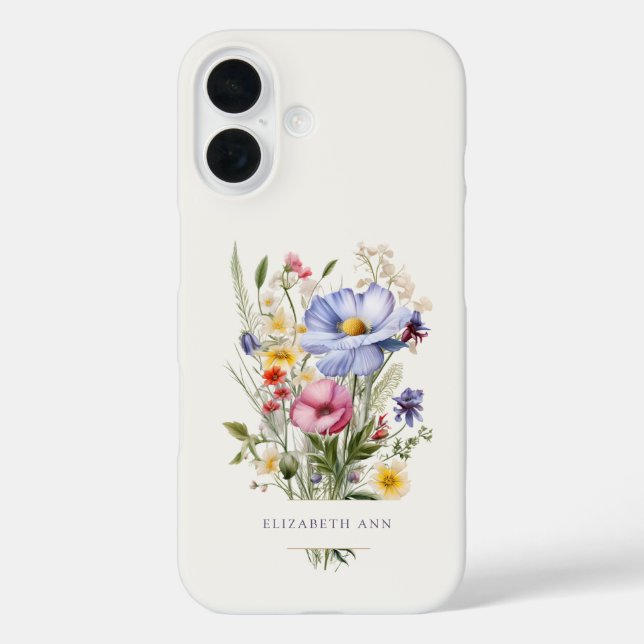 Personalized English Garden Bouquet Case-Mate iPhone Case (Back)