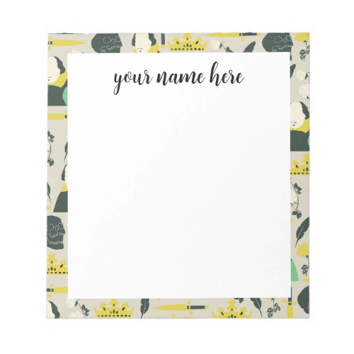 Personalized English Literature Notepad