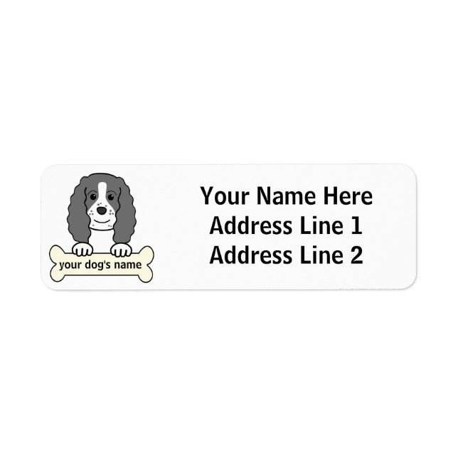 Personalized English Springer Spaniel Label (Front)