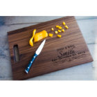 Personalized Engraved 11x15 Walnut Cutting Board 